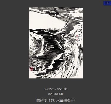 陆俨少 水墨册页03