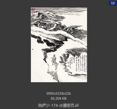 陆俨少 水墨册页04