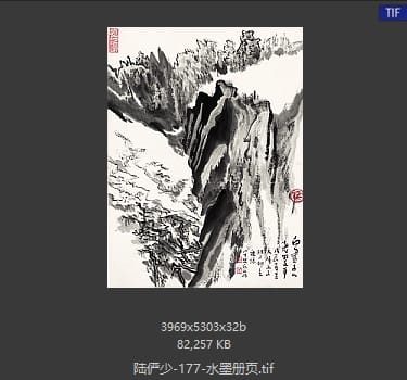 陆俨少 水墨册页07