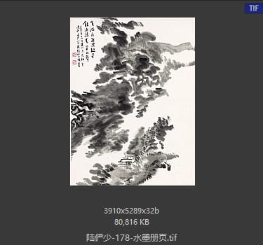 陆俨少 水墨册页08
