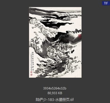 陆俨少 水墨册页13