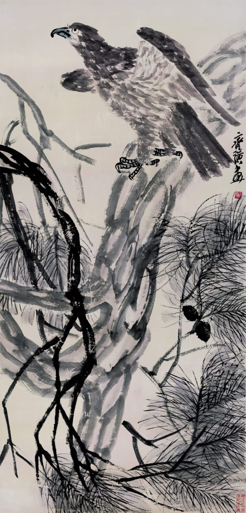 齐白石 松鹰