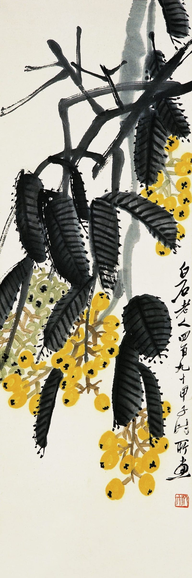 齐白石 枇杷