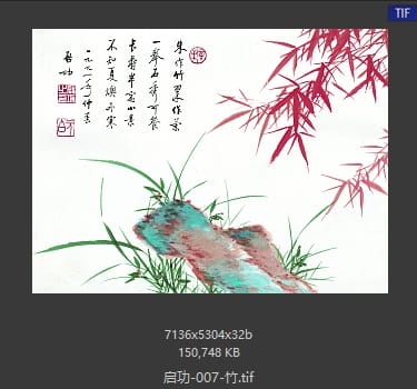 启功 竹