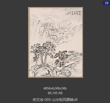 宋文治 山水松风