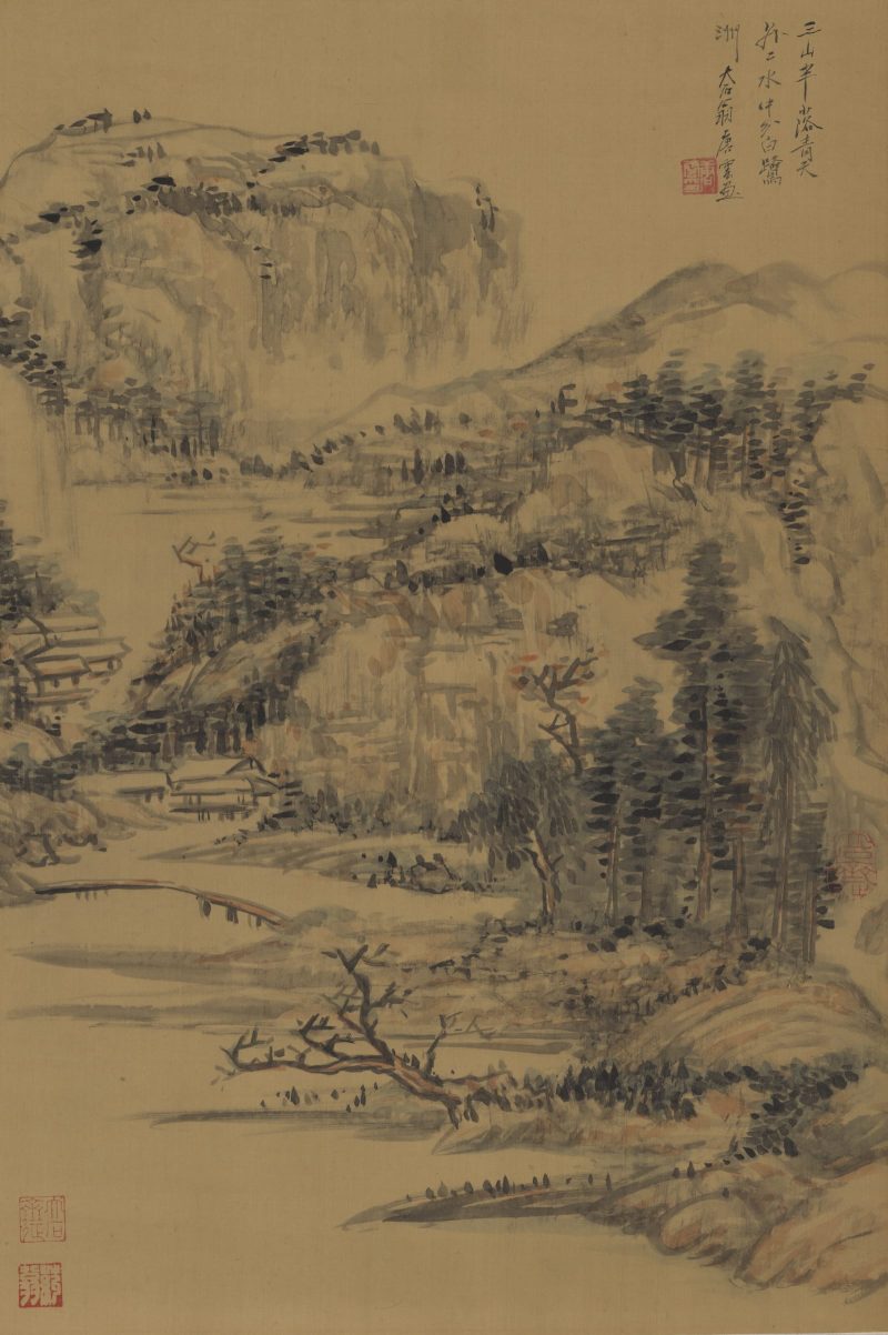 唐云 设色山水