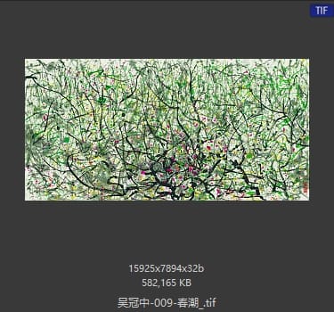 吴冠中 春潮_
