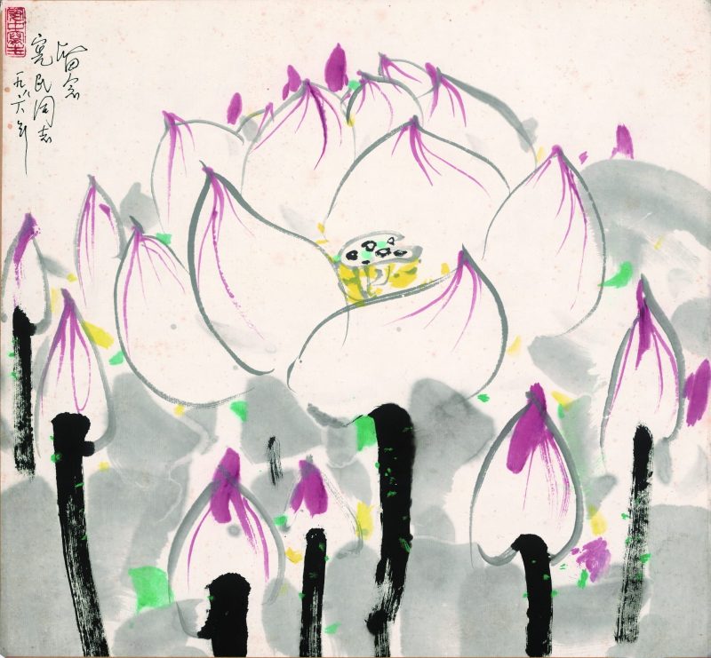 吴冠中 荷花
