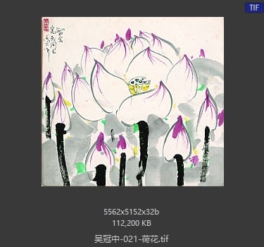 吴冠中 荷花