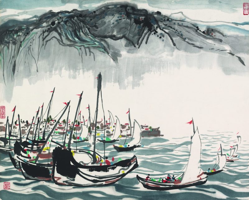 吴冠中 苍山洱海