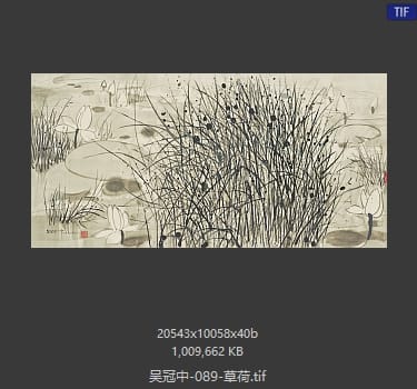 吴冠中 草荷