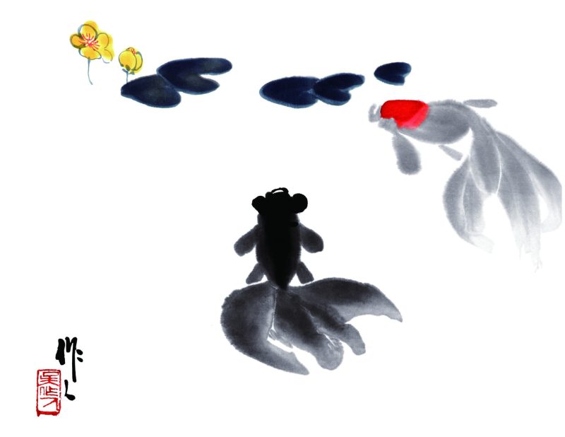 吴作人 金鱼