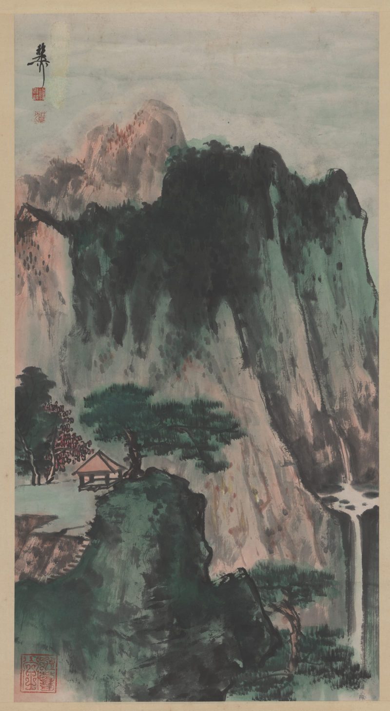 谢稚柳 山水图轴