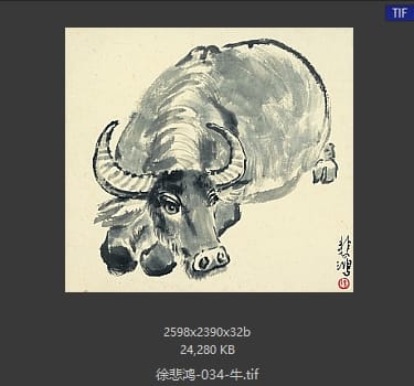 徐悲鸿 牛