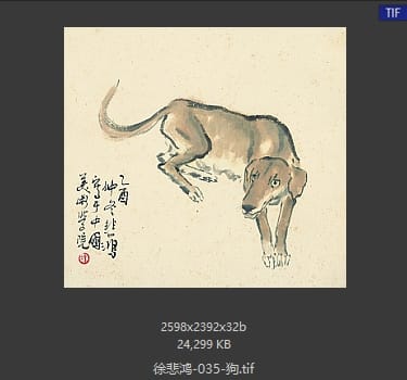 徐悲鸿 狗