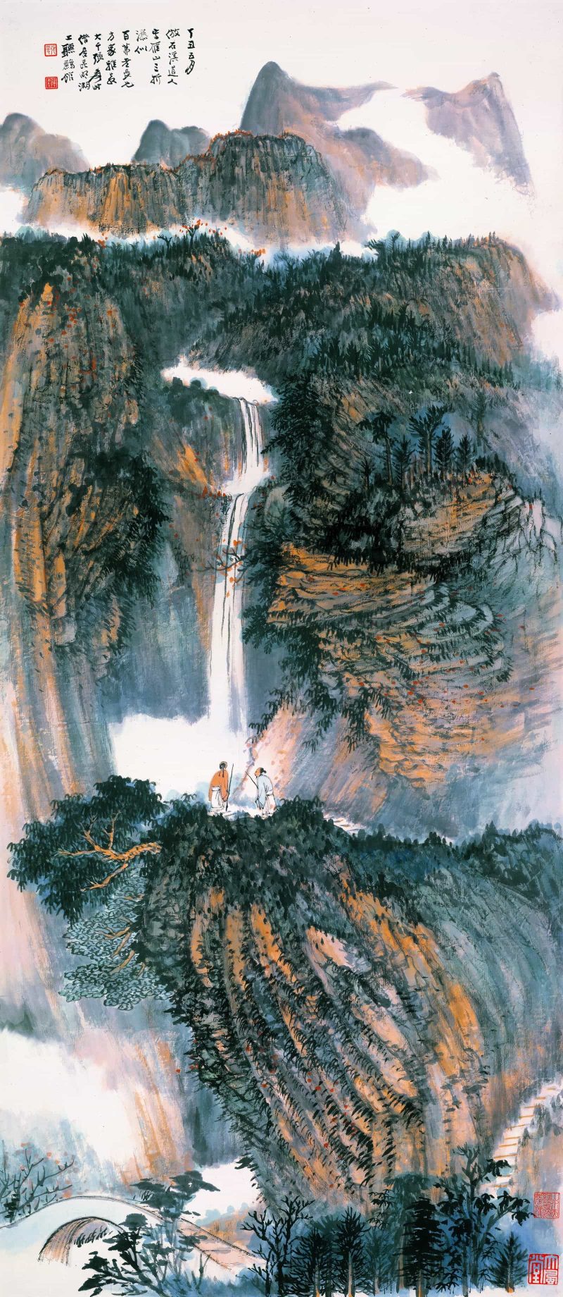 张大千 仿石溪燕山图