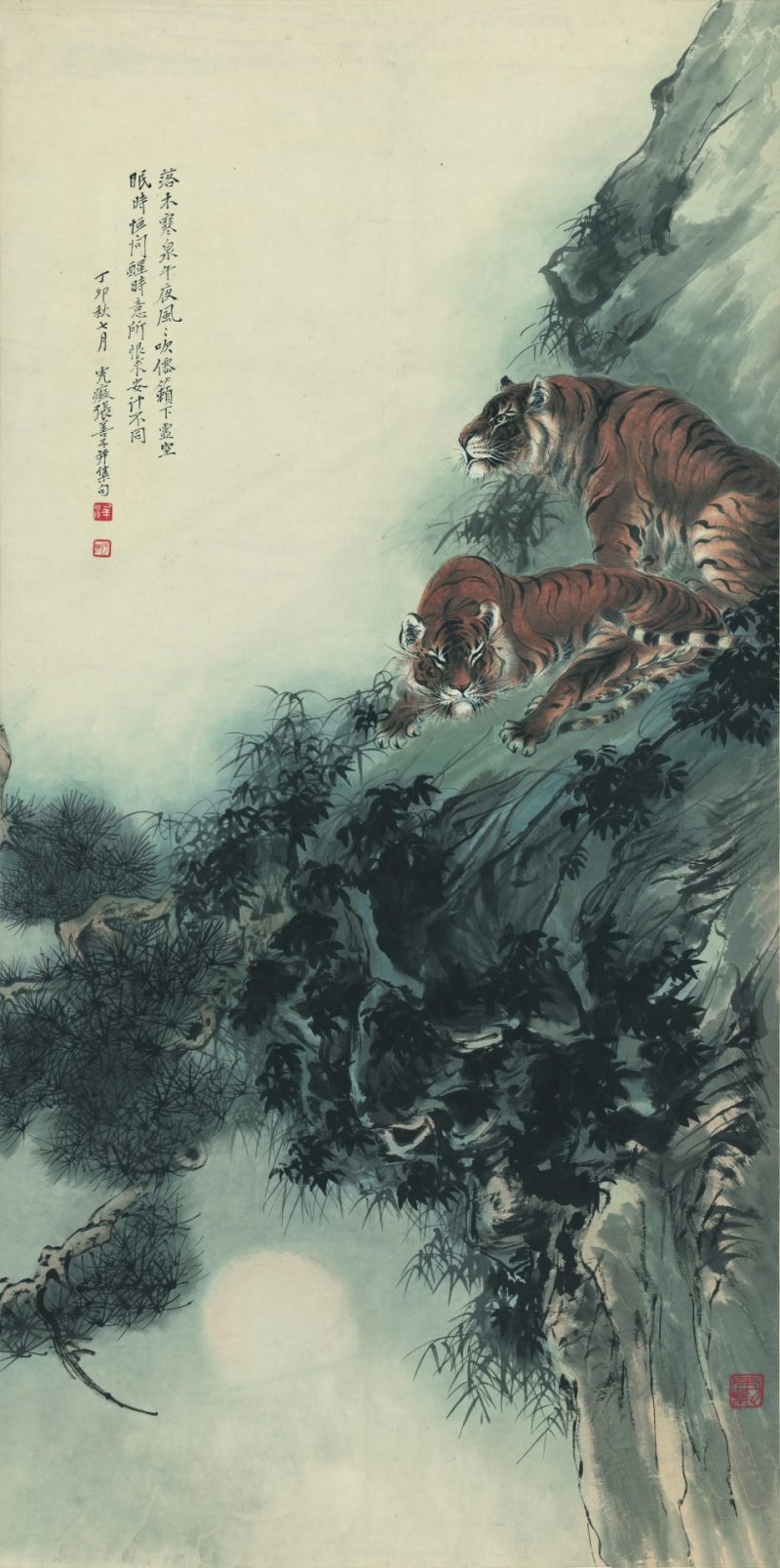 张善孖 双虎