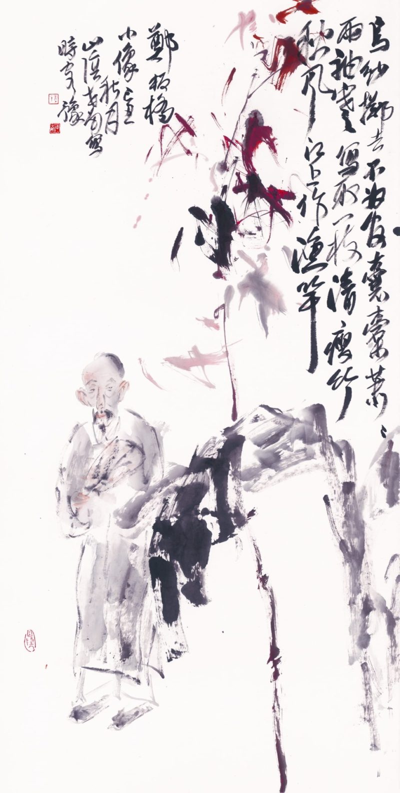 李世南 郑板桥小像