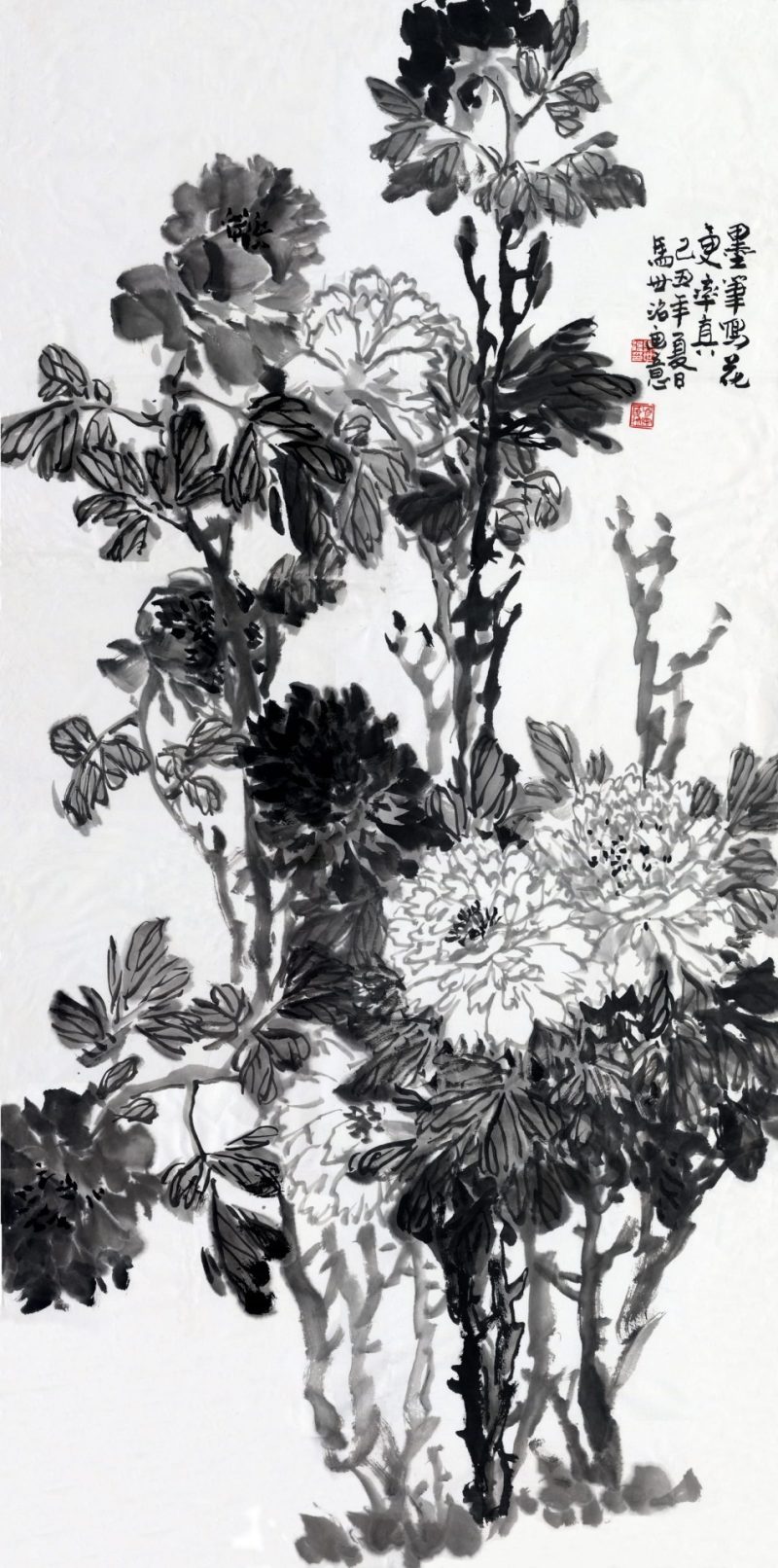 马世治 墨笔写花更率真