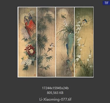 李晓明 梅兰竹菊