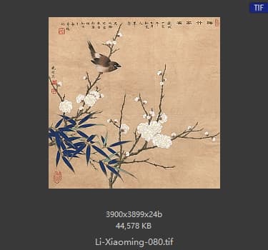 李晓明 梅竹家雀图