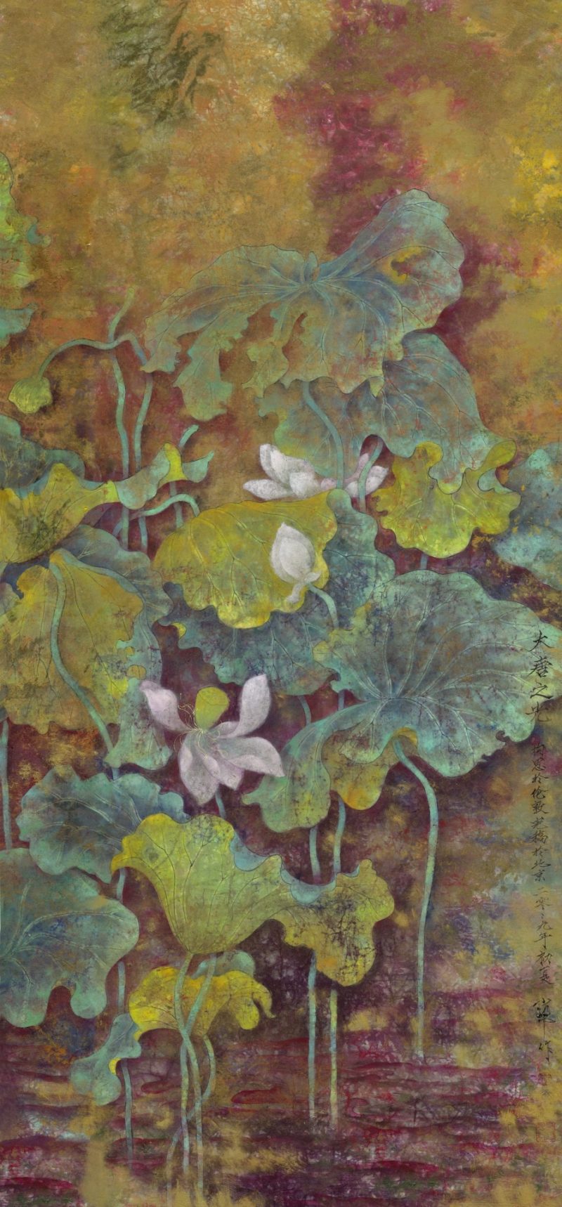 荷花八条屏-01
