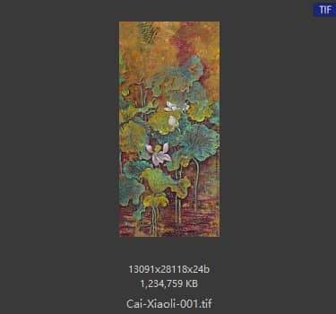 蔡小丽 荷花八条屏-01