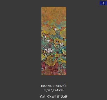 蔡小丽 荷花六条屏-04