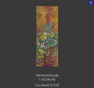 蔡小丽 荷花六条屏-05