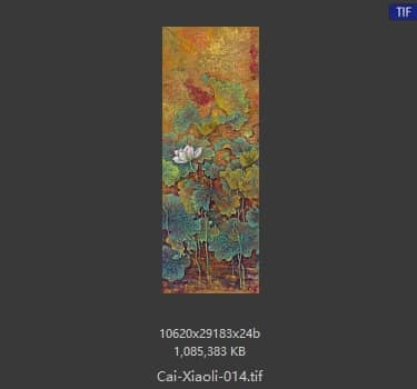 蔡小丽 荷花六条屏-06