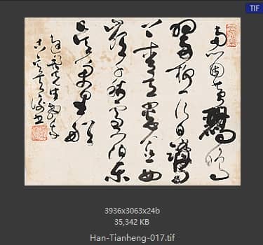 韩天衡 书法