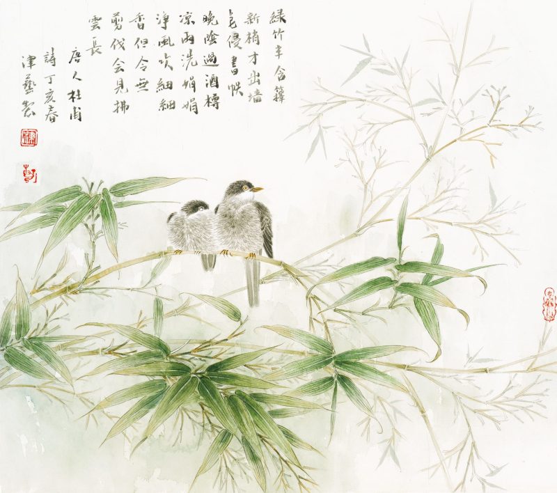 竹子小鸟