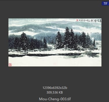 牟成 春雪情韵