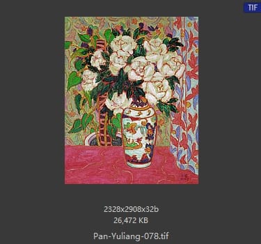潘玉良 瓶花