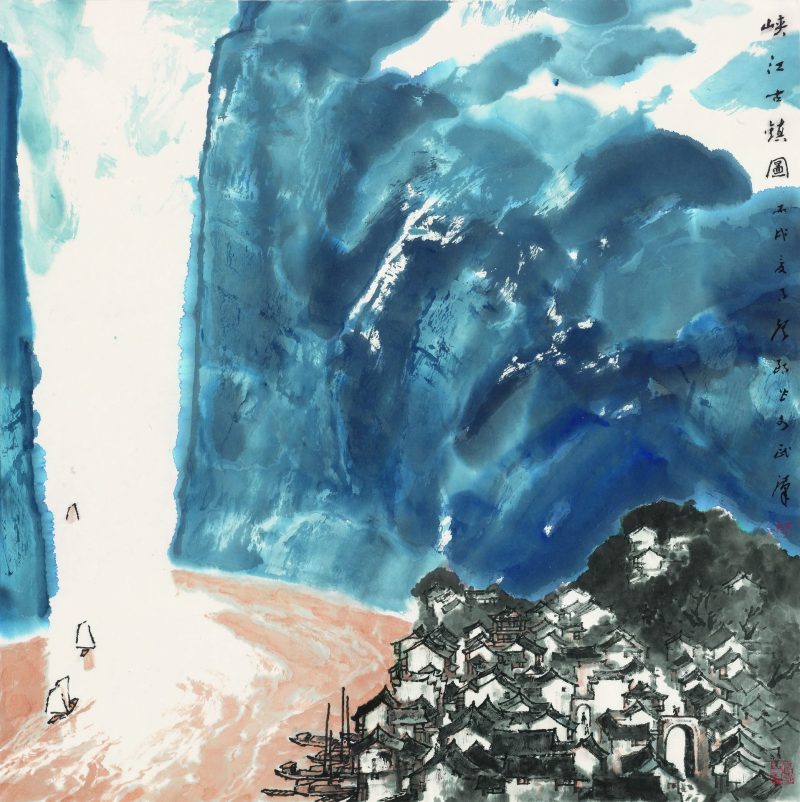 峡江古镇图