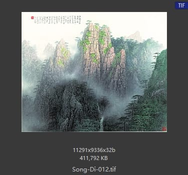 宋涤 黄山迎客松